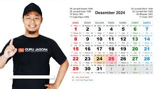 Kalender Desember 2024 [upl. by Ordnaxela]