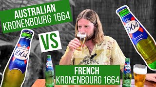 Kronenbourg 1664 Review  Australian vs French Brewed [upl. by Roban]