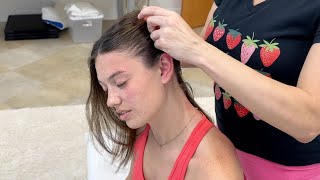 Oil Head Massage  SCALP Cracks  Relaxing Full Body Crunches [upl. by Rosati253]