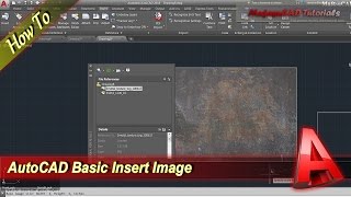 AutoCAD How To Insert Image [upl. by Madaih]