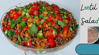 The Best Lentil Salad Recipe  Orange Vinaigrette [upl. by Airotal]