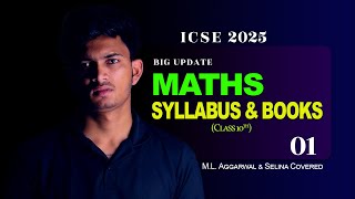 ICSE BOARD CLASS 10TH MATHS SYLLABUS AND BEST BOOKS FOR 202425 SESSION [upl. by Blumenfeld]