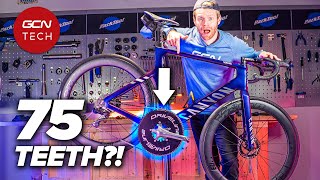 We Tried the Biggest Chainring We Could Find [upl. by Eisenstark]