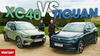 NEW VW Tiguan vs Volvo XC40 review – whats the best SUV  What Car [upl. by Kcirttap]