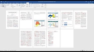 MS Word  Multiple Pages  Arrange pages side by side [upl. by Aicinet505]