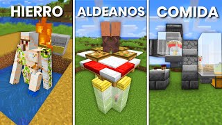 🔥 como HACER una GRANJA de ALDEANOS Definitiva MASIVA para Minecraft Bedrock 121 [upl. by Orabla]