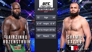 JAIRZINHO ROZENSTRUIK VS SHAMIL GAZIEV FULL FIGHT UFC VEGAS 87 [upl. by Tsui]