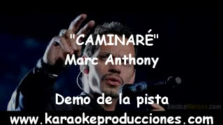 KARAOKE  Marc Anthony  Caminare  DEMO PISTA INSTRUMENTAL [upl. by Nalad223]