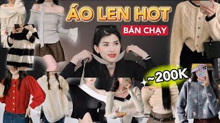 Review TOP 12 ÁO LEN HOT BÁN CHẠY SHOPEE DƯỚI 200K  Ngỡ ngàng Ngơ ngác Bật ngửa [upl. by Elad]