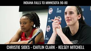 Caitlin Clark And Mitchell React To Loss Against The Lynx caitlinclark [upl. by Humfried451]