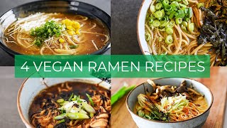 BEST Vegan Ramen Recipes  EASY Broths to make TODAY [upl. by Loveridge]