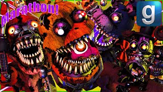 Gmod FNAF Marathon  Torturing Help Wanted FNAF 4 Nightmare Animatronics [upl. by Crin]