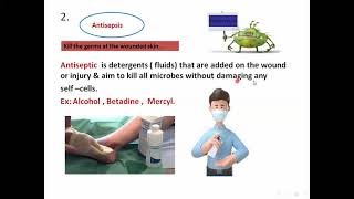 Grade 8 Science AntisepsisAsepsisChemotherapyAntibiotheraphyDuaa El Saadi [upl. by Kenwrick]