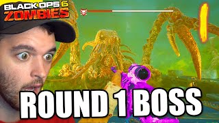 ROUND 1 EASTER EGG BOSS FIGHT Black Ops 6 Zombies [upl. by Ayiak110]