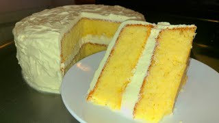 Lemon Supreme Layer Cake from scratch [upl. by Thetisa591]