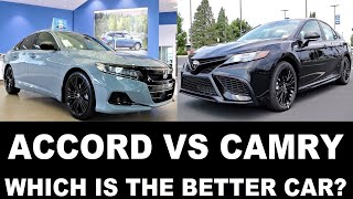 2022 Honda Accord Vs 2022 Toyota Camry Which Is The Better Value [upl. by Auginahs78]