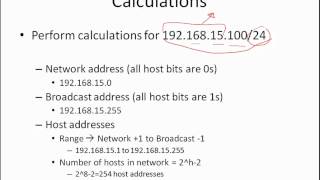 IPv4  Calculating the network host and broadcast addresses  Part 1 of 2 [upl. by Amaj]