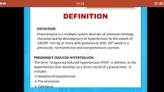 PRE ECLAMPSIA Ppt [upl. by Verne36]