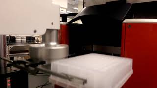 Hudson PlateCrane EX Loading a Microplate Centrifuge [upl. by Ahcrop130]