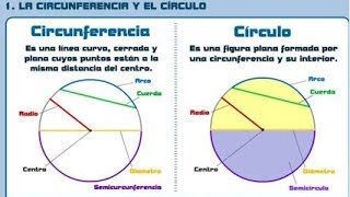 AREA DE UN CIRCULO Y CIRCUNFERENCIA CUERDA DIAMETRO Y ARCO Matemáticas Mistercinco [upl. by Nolur]