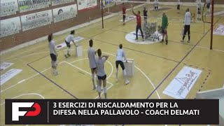 3 ESERCIZI DI RISCALDAMENTO PER LA DIFESA NELLA PALLAVOLO [upl. by Leirad]