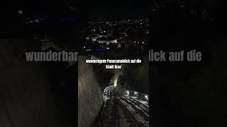 Nachtfahrt mit Grazer Schlossbergbahn  herrliches Graz Panorama mit Lichter der Stadt [upl. by Ibocaj692]