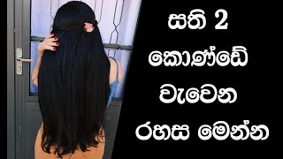 How to Grow Hair Fast Sinhala  Hair Care Tips For Long and thicken Hair Naturally [upl. by Dorene290]