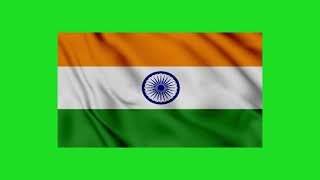 quotIndian Flag Waving Animation on Green Screen  Free Backgroundquot [upl. by Sacha]