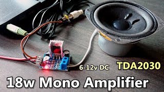 18w Mono Audio Amplifier TDA2030A board  6v12v DC  POWER GEN [upl. by Davey]