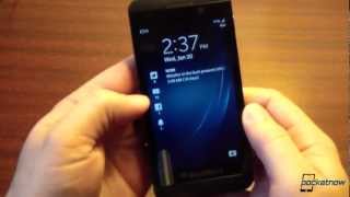 Blackberry Z10 First Impressions  Pocketnow [upl. by Nibram756]