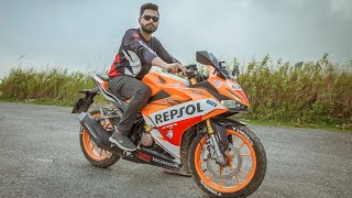 HONDA CBR REPSOL DETAILED REVIEW AFTER 5000 KM  SAKIB SHOIKOT [upl. by Amias]