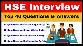 Top 40 HSE Interview Questions amp Answers ScaffoldCraneExcavationRadiography Safety Interview QA [upl. by Maples]