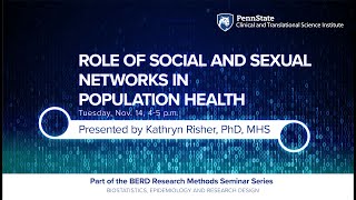 Role of Social and Sexual Networks in Population Health [upl. by Zicarelli]