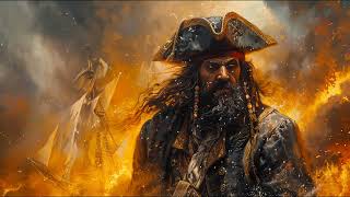 The Last Stand of Blackbeard  Pirate  Battle  Sea Shanty Style Ballad Lyrics [upl. by Avevoneg]