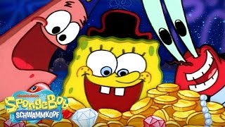 SpongeBobs GRÖSSTE Schatzsuchen  40MinutenCompilation  SpongeBob Schwammkopf [upl. by Hametaf]