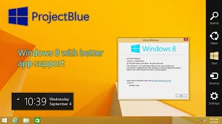 Windows 10 but it looks like Windows 81 ProjectBlue review [upl. by Blackman]