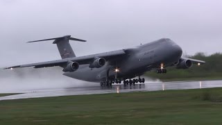 Amazing C5 Galaxy Screaming Takeoff [upl. by Ebehp]