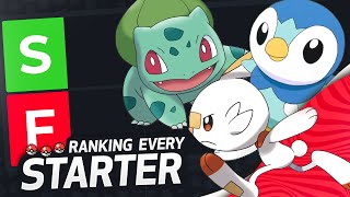 Ranking EVERY Starter Pokemon  Tier List [upl. by Winston]