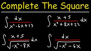 Integration of Rational Functions By Completing The Square  Calculus [upl. by Jamil]