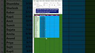 Excel Job Interview Question Master Day Month and Year Functions in Excel ExcelTips [upl. by Latihs]