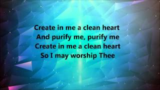 Donnie Mcclurkin  Create In Me A Clean Heart Lyrics [upl. by Heber]