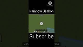 MINECRAFT Facts like  Rainbow 🌈 Beacon minecraft shortsfeed trendingshorts [upl. by Imuya744]