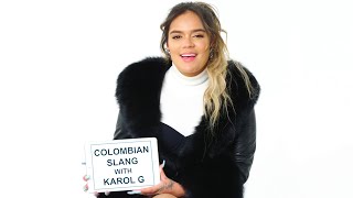 Karol G Teaches You Colombian Slang  Vanity Fair [upl. by Aihsila]