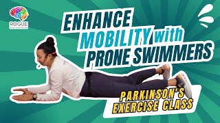 Enhance Mobility with Prone Swimmers Parkinsons Exercise Class [upl. by Pebrook]