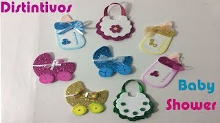 Como hacer distintivos para BABY SHOWER [upl. by Abeh]