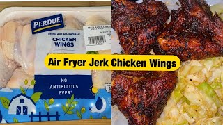 The Best Air Fryer Jerk Chicken Wings by Chef Bae  Cuttin Up Bae [upl. by Bayard97]