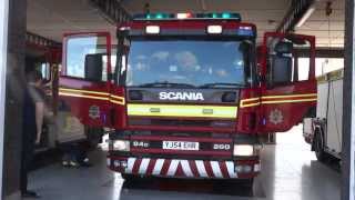 Humberside Fire amp Rescue  Scunthorpe Fire Station LineUp With Light Demos [upl. by Teage]