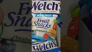 Welchs Fruit Snacks Mixed Fruit shorts asmr satisfying food viral trending shortsvideo [upl. by Sedgewinn]