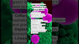 Antibiotics that treat MRSA [upl. by Unhsiv]