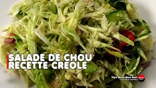 Recette authentique  Préparez une salade de chou vert comme à la Réunion [upl. by Hyps]